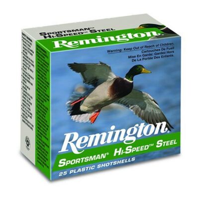 Remington Sportsman Hi-Speed Steel 12ga, 3″, 1 1/4oz, #3, 25rd Box