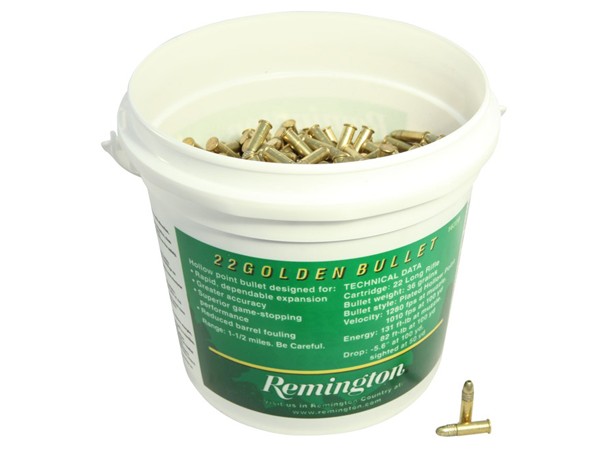 REMINGTON 22 GOLDEN BULLET, 22 LR, HV 36GR HP 1400 RD/BX 4 BX/CS