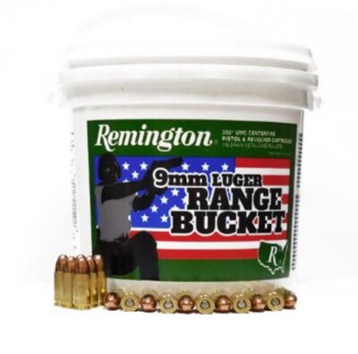 REMINGTON RANGE BUCKET UMC 9MM LUGER 115GR FMJ AMMO 350RD