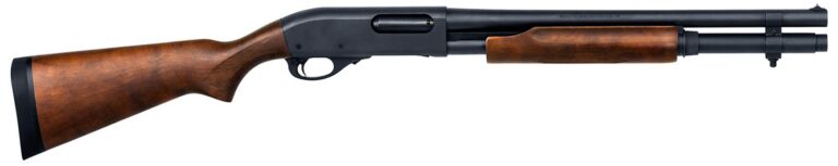 REM Arms Firearms R81197 870 Home Defense 12 Gauge with 18.50" Barrel, 3" Chamber, 6+1 Capacity, Matte Blued Metal Finish, Satin Hardwood Stock & Bead Sight Right Hand (Full Size) Includes Cylinder RemChoke