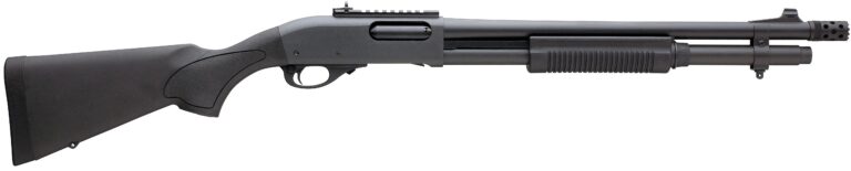 REM Arms Firearms R81198 870 Express Tactical 12 Gauge with 18.50" Barrel, 3" Chamber, 6+1 Capacity, Matte Blued Metal Finish, Matte Black Synthetic Stock & Ghost Ring Sight Right Hand (Full Size) Includes RemChoke