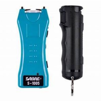 Sabre Pepper Spray and Stun Gun Defense Kit Teal