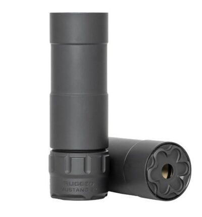 RUGGED SUPPRESSORS MUSTANG 22 BLACK ADAPT MODULAR TECH. DIRECT THREAD
