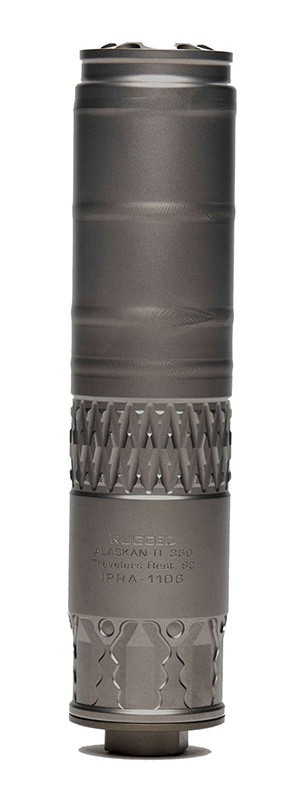 RUGGED SUPPRESSORS ALASKAN 360 TITANIUM SUPPRESSOR 9MM-338 LAPUA