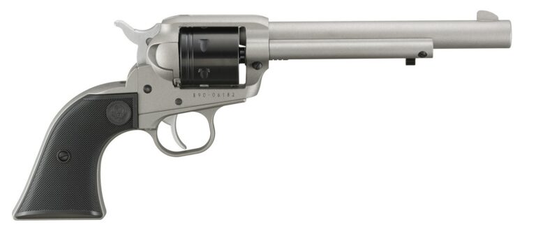 dRUGER WRANGLER 22LR REVOLVER 6.5" BBL 6RD SILVER