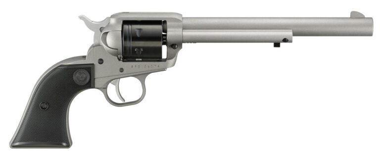 dRUGER WRANGLER 22LR REVOLVER 7.5" SILVER 6RD