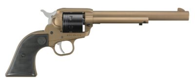dRUGER WRANGLER 22LR REVOLVER 7.5″ BURNT BRONZE 6RD