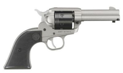 Wrangler Revolver 22 LR Silver Cerakote Aluminum Alloy 3.75″ barrel 6 Rds