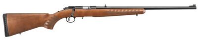 Ruger 8329 American Rimfire Full Size 22 LR 10+1 22″ Satin Blued Satin Steel Barrel & Alloy Steel Receiver w/Integral Scope Mount, Fixed Wood Stock, Right Hand