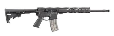 Ruger 8530 AR-556 300 Blackout 30+1 16.10″ Heavy Contour Barrel, Black Hard Coat Anodized 7075-T6 Aluminum Forgings, 6 Position M4-Style Stock, Flat Top Receiver, Optics Ready
