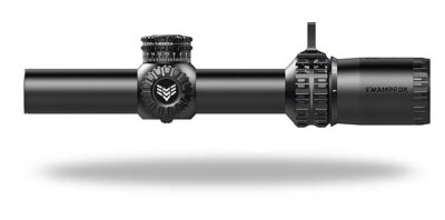 ARROWHEAD 1-8X24MM SFP ILLUMINATED RIFLE SCOPE ARROWHEAD LPVO 1-8X24MM SFP ILL GUERRILLA DOT MOA-RED BLACK