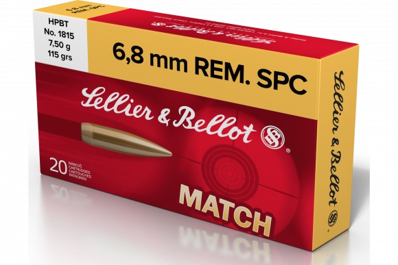 Sellier & Bellot SB68D Rifle 6.8 SPC 115 gr Hollow Point Boat Tail 20 Bx/ 30 Cs