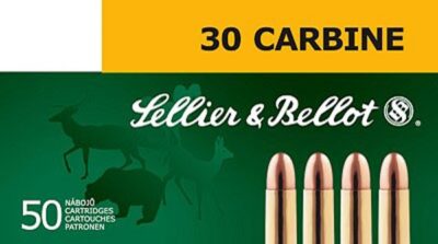 Sellier & Bellot, Rifle, 30 Carbine, 110 Grain, Full Metal Jacket, 50 Round Box