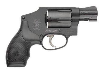 Smith & Wesson 150544 Model 442 *CA Compliant 38 S&W Spl +P 5 Shot 1.88″ Stainless Steel Barrel, Carbon Steel Cylinder, Aluminum J-Frame, Black Metal Finish, Integral Front Sight, No Safety Lock
