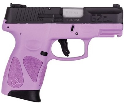 Taurus 1G2C93112LP G2C 9mm Luger 3.25" 12+1 Light Purple Black Carbon Steel Sli