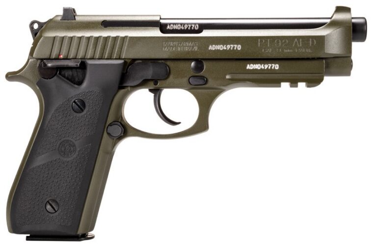 Taurus PT92 9MM 5'' 2x17 RDS OD GREEN HOGUE
