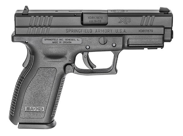 Springfield Armory XDD9101 XD Service Defender Legacy 9mm Luger 10+1 4" Black Melonite Steel Barrel & Serrated Steel Slide, Black Polymer Frame w/Picatinny Rail, Black Polymer Grip