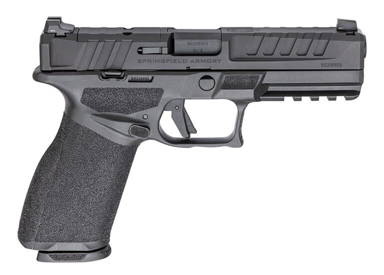 ECHELON HIGH CAPACITY 9MM LUGER SEMI-AUTO HANDGUN ECHELON 9MM LUGER 4.5'' BBL (1)17RD & (1)20RD MAG 3-DOT BLACK