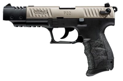 Walther Arms 5120337 P22 Target *CA Compliant 22 LR 5″ 10+1 Black Black Intercha