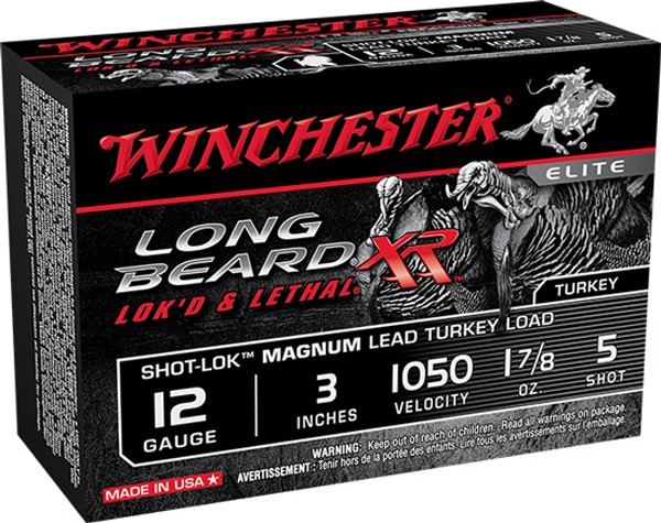 Winchester Ammo STLB123M5 Long Beard XR Shot-Lok Magnum 12 Gauge 3" 1 7/8 oz 5 S