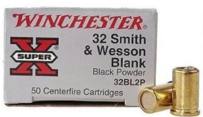 Winchester Ammo 32BL2P Super-X Black Powder Blank  32 S&W 50 Bx/ 100 Cs