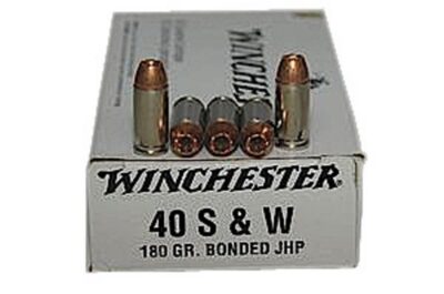 Winchester Ammo Q4369 Best Value  40 S&W 180 gr Bonded Jacket Hollow Point 50 Bx