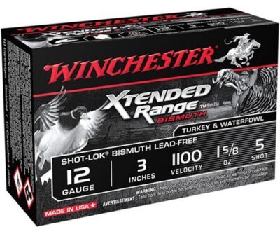 Winchester Ammo XRB1235 Xtended Range Bismuth Shot-Lok 12 Gauge 3″ 1 5/8 oz 5 Sh