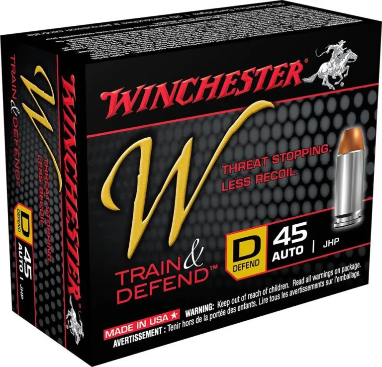 Winchester Ammo W45D W Train And Defend 45 ACP 230 gr Jacketed Hollow Point (JH Winchester Ammo W45D W Train And Defend 45 ACP 230 gr Jacketed Hollow Point (JH
