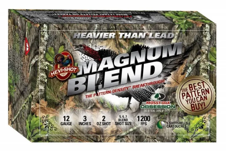 Hevishot 40255 Magnum Blend 12 Gauge 3″ 2 oz 5,6,7 Shot 5 Bx/ 10 Cs Hevishot 40255 Magnum Blend 12 Gauge 3″ 2 oz 5,6,7 Shot 5 Bx/ 10 Cs