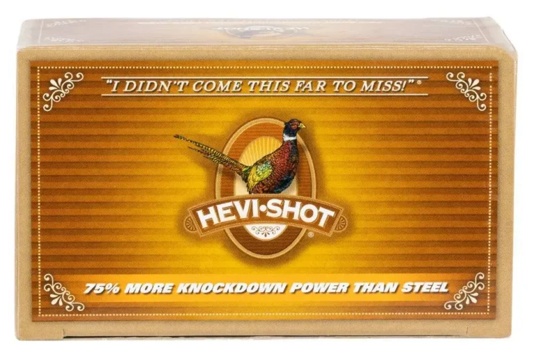 Hevishot 42234 Hevi-Shot Pheasant 12 Gauge 2.75″ 1 1/8 oz 4 Shot 10 Bx/ 10 Cs Hevishot 42234 Hevi-Shot Pheasant 12 Gauge 2.75″ 1 1/8 oz 4 Shot 10 Bx/ 10 Cs