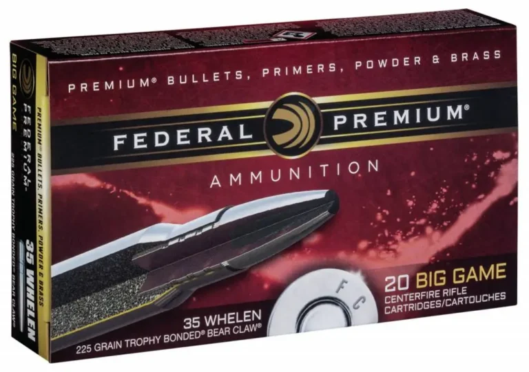Federal P35WT1 Premium  35 Whelen 225 gr Trophy Bonded Bear Claw (TBBC) 20 Bx/ 1