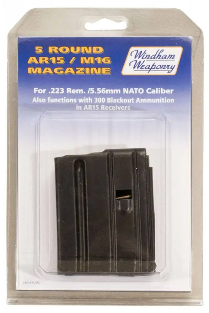 Windham Weaponry PK5RD AR-15  223 Rem,5.56 NATO 5rd Black Detachable Clam Pack