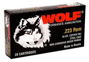 Wolf 22355FMJTINS PolyFormance 223 Rem 55 gr Full Metal Jacket (FMJ) 20 Bx/ 25 Wolf 22355FMJTINS PolyFormance 223 Rem 55 gr Full Metal Jacket (FMJ) 20 Bx/ 25