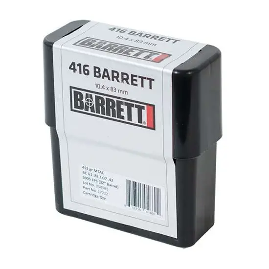 Barrett 416 Barrett 452 GR MTAC 10 Bx/ 8 Cs Barrett 416 Barrett 452 GR MTAC 10 Bx/ 8 Cs