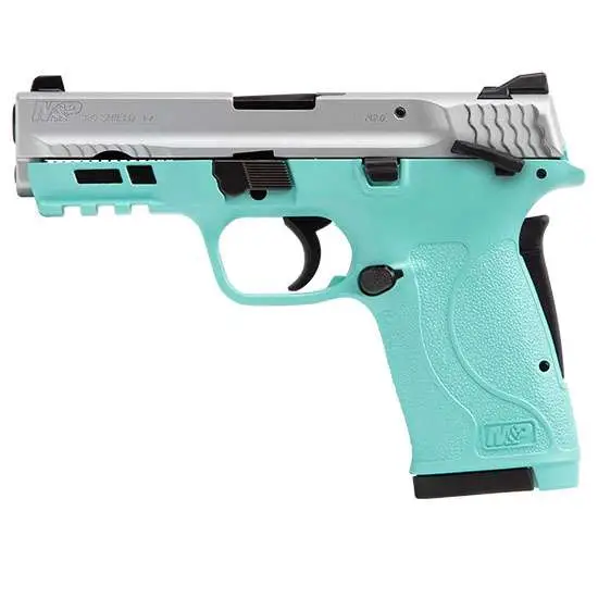 SW M&P380 SHIELD EZ 380ACP ROBIN EGG SILVER SW M&P380 SHIELD EZ 380ACP ROBIN EGG SILVER