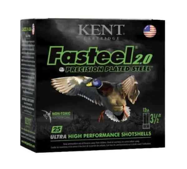 Kent Cartridge K1235FS362 Fasteel 2.0 12 Gauge 3.5″ 1-1/4 oz 2 Shot 25 Bx/ 10 Cs Kent Cartridge K1235FS362 Fasteel 2.0 12 Gauge 3.5″ 1-1/4 oz 2 Shot 25 Bx/ 10 Cs
