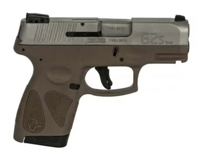 Taurus 1G2S939B G2S  9mm Luger 3.26″ 7+1 Brown Stainless Steel Brown Polymer Gri