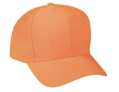 Outdoor Cap 6 Panel Mid Profile Hat Blaze Orange