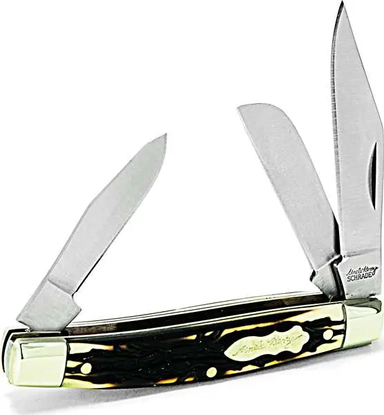 Uncle Henry 834UH Rancher  2.50″ Stainless Steel Clip Point/Sheepsfoot/Spay Stag