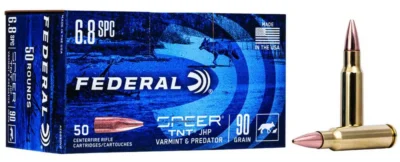 Federal AE6890VP American Eagle Varmint & Predator 6.8 SPC 90 gr Jacketed Hollow