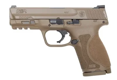 Smith & Wesson 12458 M&P 9 M2.0 Compact 9mm Luger 4″ 15+1 Flat Dark Earth Polyme