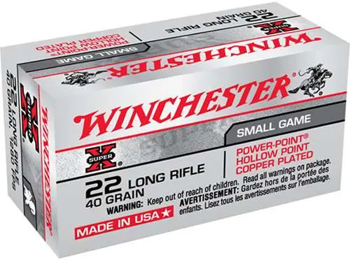 Winchester Ammo X22LRPP Super-X  22 LR 40 gr Power-Point (PP) 50 Bx/ 100 Cs