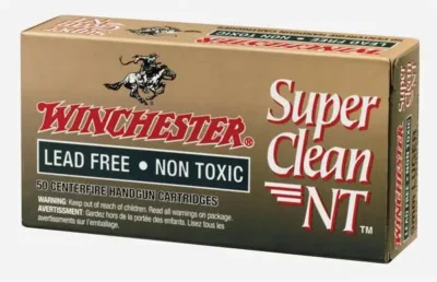 Winchester Ammo SC9NT Super Clean  9mm Luger Lead-Free 105 gr Jacketed Flat Poin