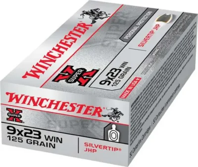 Winchester Ammo X923W Super-X  9×23 Win 125 gr Silvertip Hollow Point 50 Bx/ 10