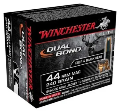 Winchester Ammo S44RMDB Dual Bond  44 Rem Mag 240 gr Dual Jacket Hollow Point 20