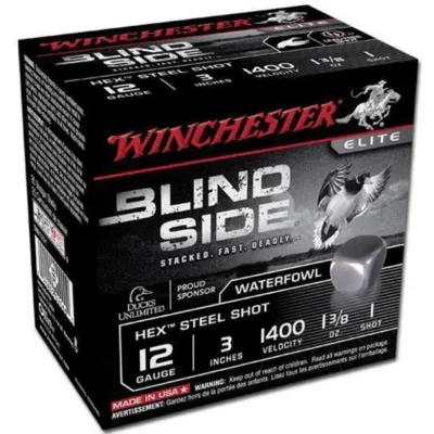 Winchester Ammo SBS1231 Blindside  12 Gauge 3″ 1 3/8 oz 1 Shot 25 Bx/ 10 Cs