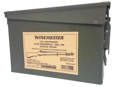 Winchester Ammo SG3006WAC Service Grade  30-06 Springfield 150 gr Full Metal Jac