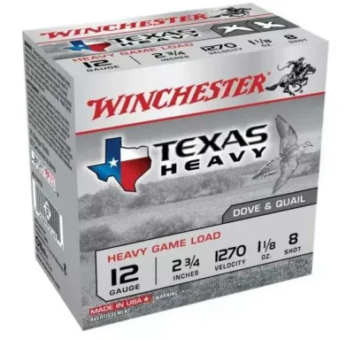 Winchester Ammo XU12HT8 Super-X Heavy Game Load 12 Gauge 2.75″ 8 Shot 25 Bx/ 10