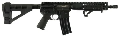 LWRC ICDIP5B10BR LWRCI Direct Impingement Pistol 5.56 NATO 10.50″ 10+1 Brace Bla