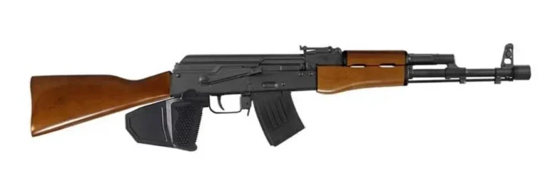 Kalashnikov USA KALI 103AW –
7.62x39mm Rifle, Semi Auto, 16.33″BBL, 10RD Magazine, Fixed Stock, Amber Wood, California Compliant Kalashnikov USA KALI 103AW –
7.62x39mm Rifle, Semi Auto, 16.33″BBL, 10RD Magazine, Fixed Stock, Amber Wood, California Compliant